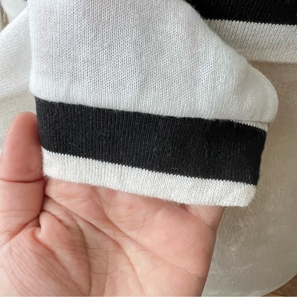 Papaya Vintage Black and White Truth Long Sleeve Crop Top for Women Small - Picture 5 of 6